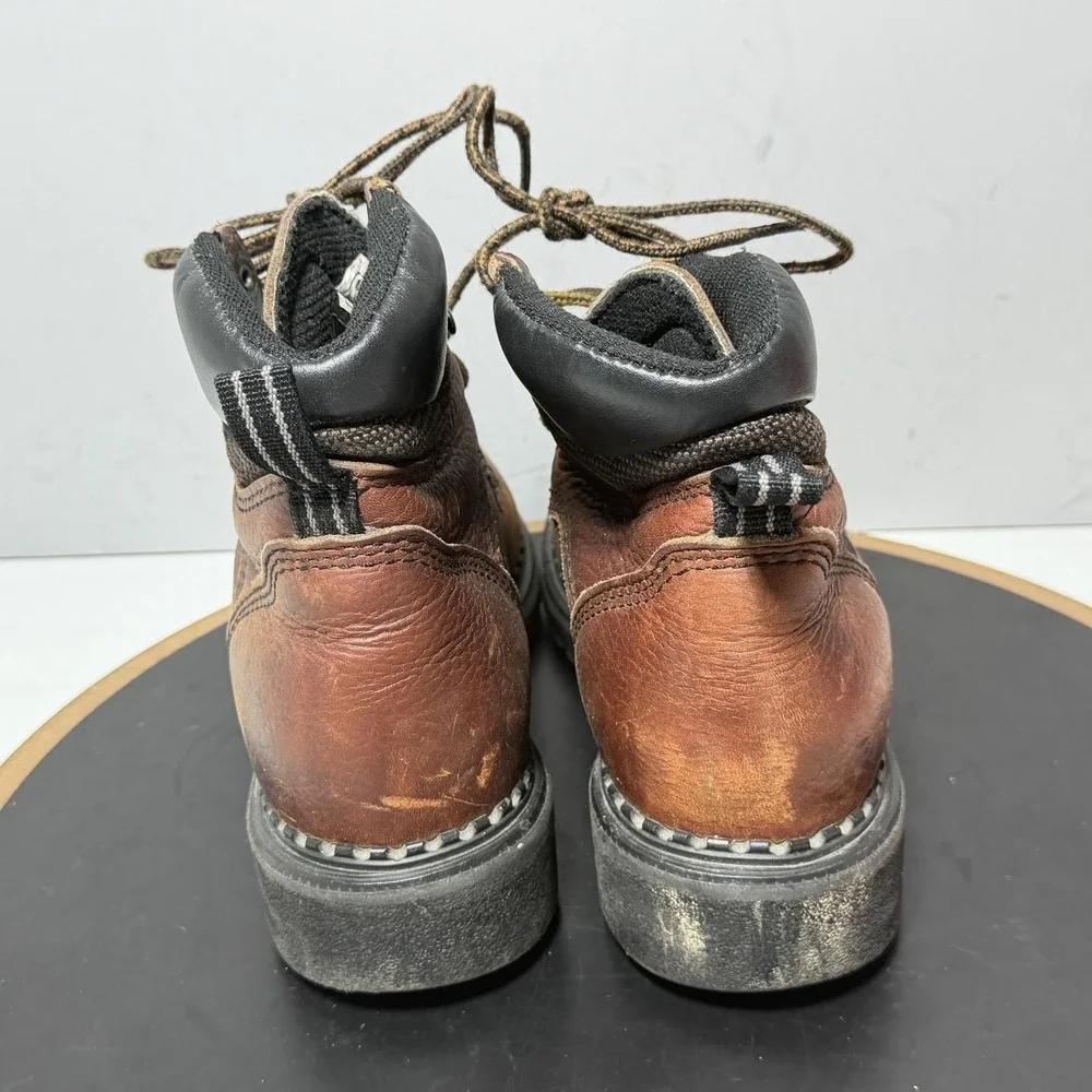 Red Wing Shoes Boots Mens Size 7.5 B Brown Leather EH Work Combat 1626 USA